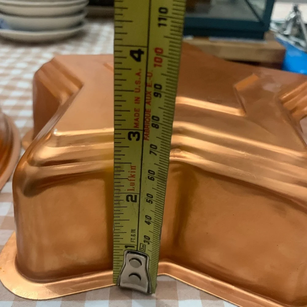 Copper Gold Star-Shaped Bakeware Set set of 2